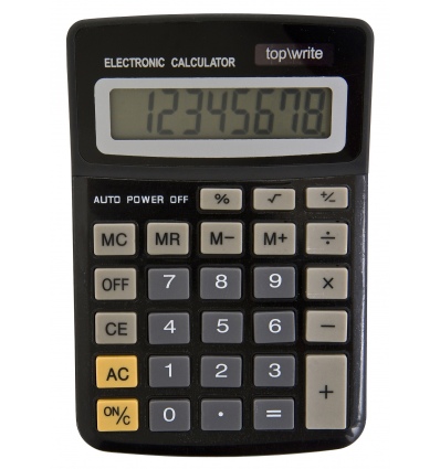 8 Digit Electronic Top/Write Calculator 453095 