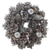 Glitter Pinecone Wreath 26cm