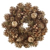 Glitter Pinecone Wreath 26cm