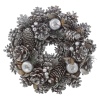 Glitter Pinecone Wreath 26cm