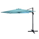 250cm Diameter Light Blue Free Pole Parasole Umbrella [560497]