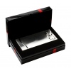 Diamante Brushed Silver Jewellery Box