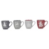 4 Pc Stoneware Mug Set [127922]