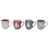 4 Pc Stoneware Mug Set [127922]