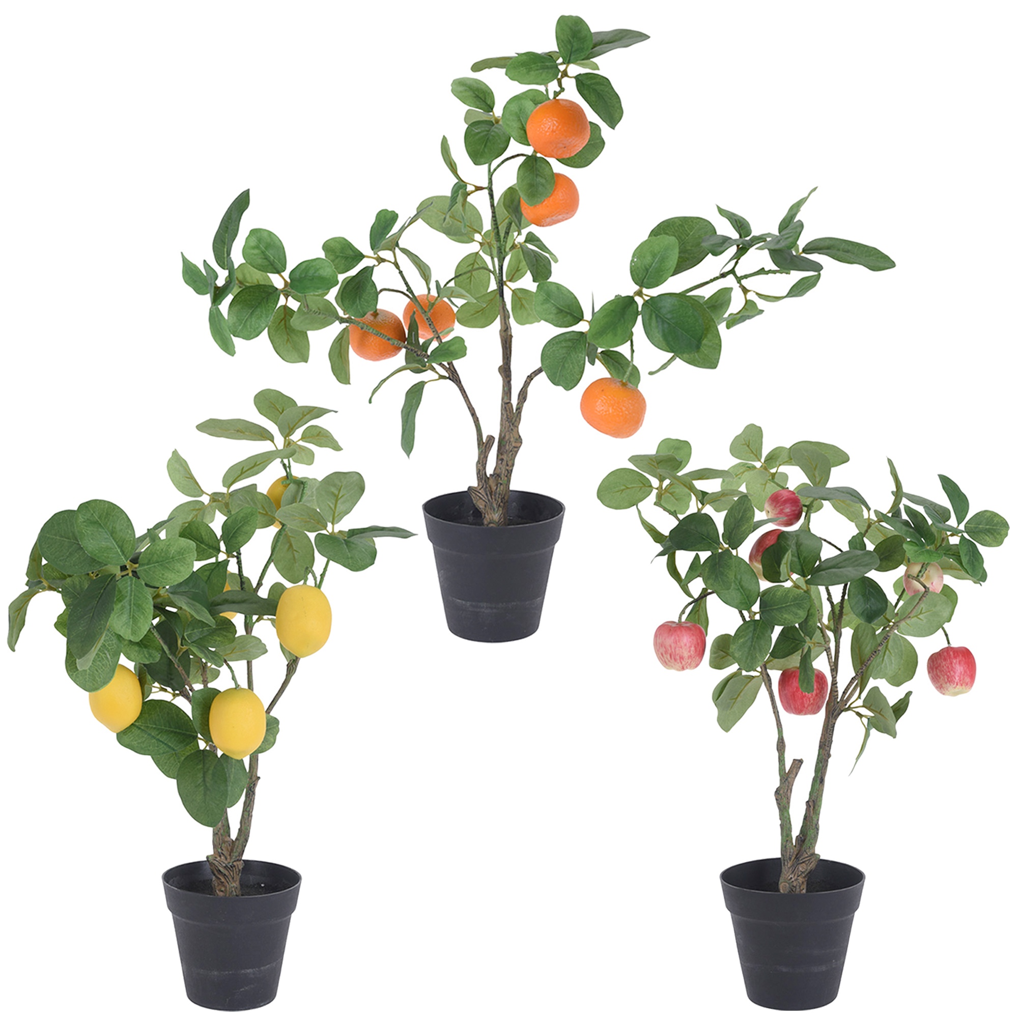 Artificial Mini Plastic Decorative Fake Blooming Fruit Tree Home Party