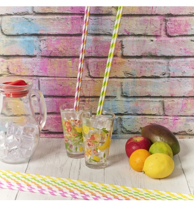 16 Pcs Paper Drinking Straws [585029]