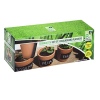 Set Of 3 Terracottta Chalkboard Herb Planters [302632]