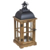 41cm Brown Wooden Lantern [712322]
