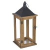 41cm Brown Wooden Lantern [712322]