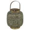 Green Antique Tealight Holder Lantern [701135]