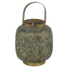 Green Antique Tealight Holder Lantern [701135]