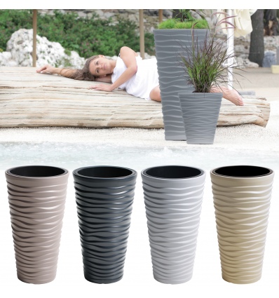 SAND SLIM Tall Flower Pot