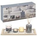 5 Pcs Fragrance Gift Set on Rectangle Wood Tray [654367]