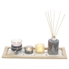 5 Pcs Fragrance Gift Set on Rectangle Wood Tray [654367]