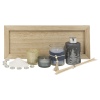 5 Pcs Fragrance Gift Set on Rectangle Wood Tray [654367]
