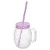 400ml Glass Pinepapple Glass Mug Jar With Straw [288899]