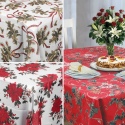 Floral Design Christmas Tablecloth 180x130cm [632159]