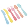 18 Pcs Colourful Plastic Cutlery Set  [912586]