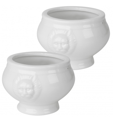 2 Pc Tish Bowl Set With Face [799261]