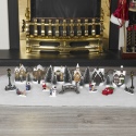 25pc Mini Christmas Village scene Set With Light Up House [335494]