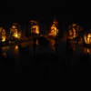 25pc Mini Christmas Village scene Set With Light Up House [335494]