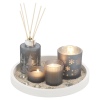 5 Pcs Fragrance Gift Set on Round White Wooden Tray [654343]