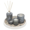 5 Pcs Fragrance Gift Set on Round White Wooden Tray [654343]