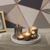 5 Pcs Fragrance Gift Set on Round White Wooden Tray [654343]