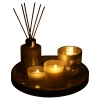 5 Pcs Fragrance Gift Set on Round White Wooden Tray [654343]