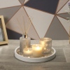 5 Pcs Fragrance Gift Set on Round White Wooden Tray [654343]