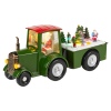 Christmas Scene Light Up Tractor With Trailer [695216]