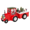 Christmas Scene Light Up Tractor With Trailer [695216]