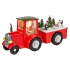 Christmas Scene Light Up Tractor With Trailer [695216]