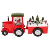 Christmas Scene Light Up Tractor With Trailer [695216]