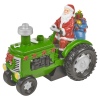 LED Santa In A Tractor With Steam [730436]