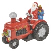 LED Santa In A Tractor With Steam [730436]