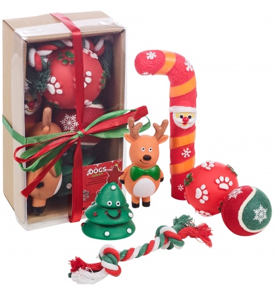 6 Pc Dog Treat Christmas Set[719493]