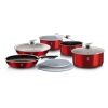 12 Pc Space Saving Cookware Set With Lids