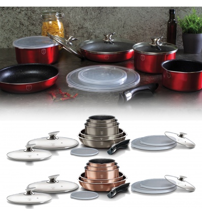 12 Pc Space Saving Cookware Set With Lids