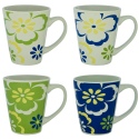 Floral Sketch Design Mug Set [517339]