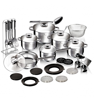 Gourmet Line 32 Pcs Stainless Steel Jumbo Cookware Set [796690]