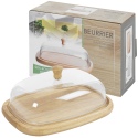 Wooden Butter Dish With Acrylic Dome [001034]