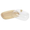 Wooden Butter Dish With Acrylic Dome [001034]