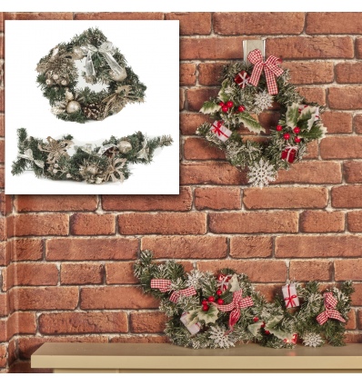 2 Piece Wreath & Garland Set