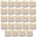 24 Warm White Votive Tealight Candles [X000OZE1E5]