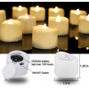 24 Warm White Votive Tealight Candles [X000OZE1E5]