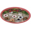 Red Christmas Design Metal Cookie Tray [[793776]