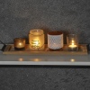 Glass Tealights With Wooden Tray [546180]