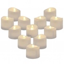 12 Warm White LED Votive Tea Light Candles [X000HVPCUX]