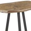 Teak Side Table with Metal Legs [040470]